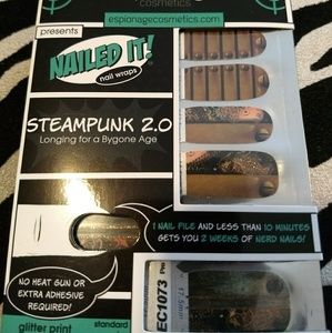 Espionage Cosmetic nerd nail wraps - Steampunk